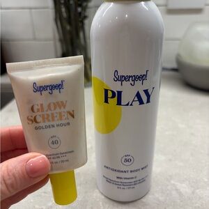 Supergoop! Glow Screen Golden Hour and Play Antioxidant Body Mist